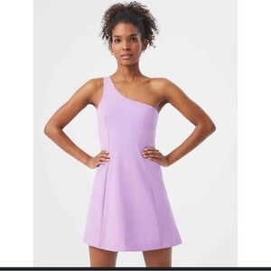 One-Shoulder Lavender Dress outdoor voices S, NWOT